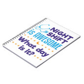 Carnet Night Shift est génial Quelle Journée est-il (Côté gauche)