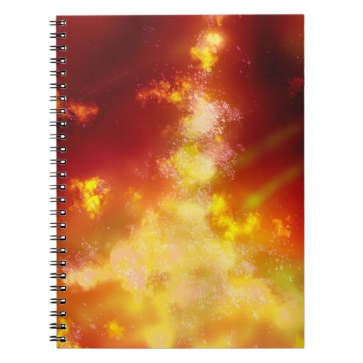 Carnet Night Sky Flame (Devant)