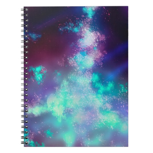 Carnet Night Sky Neon Lights (Devant)