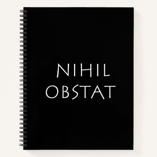 Carnet Nihil obstat (Devant)