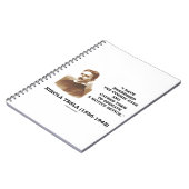 Carnet Nikola Tesla Harnais Rayons Cosmiques Motif (Côté gauche)