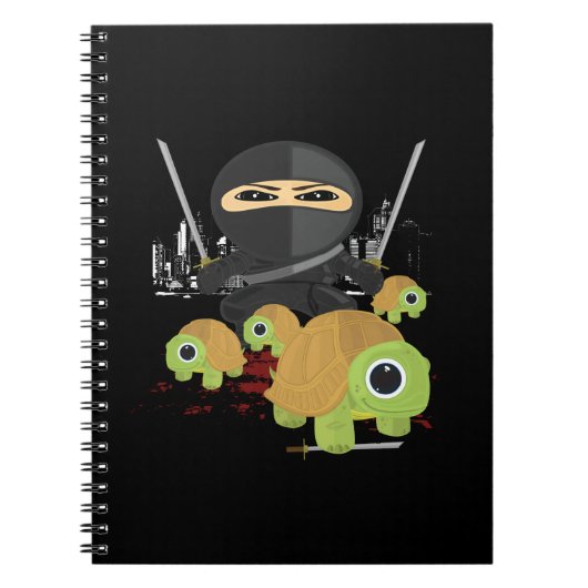 Carnet Ninja avec tortues (Devant)