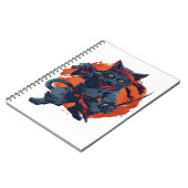 Carnet Ninja Chat furtive (Côté gauche)