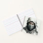 Carnet Ninja Portrait Guerrier Peinture aventure historiq (Intérieur)