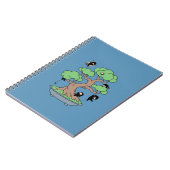 Carnet Ninjas minuscules dans l'arbre Bonsai en bleu (Côté gauche)