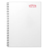 carnet "niveau up your game" (Devant)