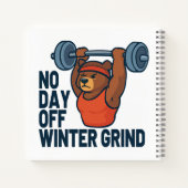 Carnet No day off winter grind (Dos)