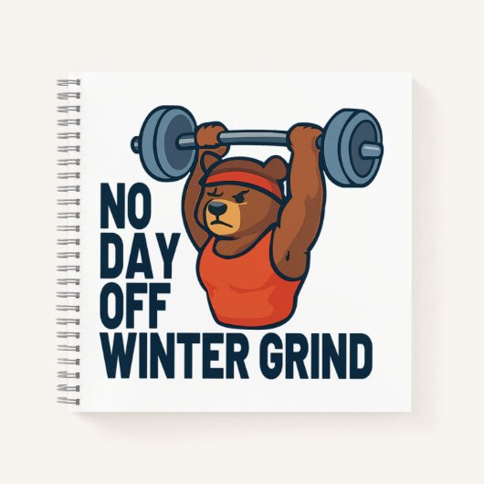Carnet No day off winter grind (Devant)