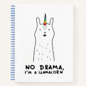 Carnet No Drama I'm A Llamacorn (Devant)