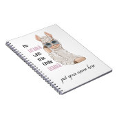 Carnet No Drama Llama Editable Notebook (Côté Droit)