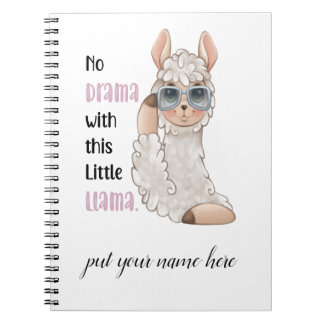 Carnet No Drama Llama Editable Notebook