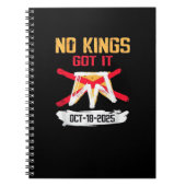 Carnet No King Patriotic Freedom No Kings In America Crea (Devant)