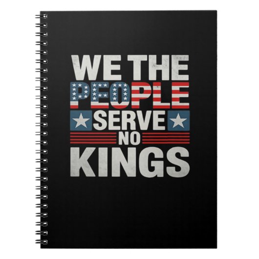 Carnet No King Patriotic Freedom No Kings In America Retr (Devant)
