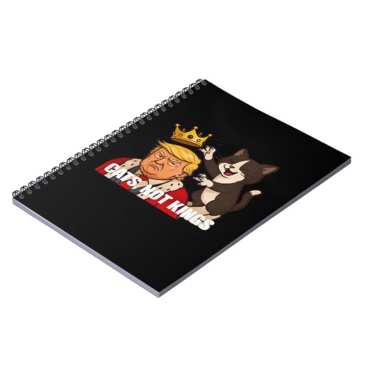 Carnet No Kings Anti Cats Funny Classic Style (Côté gauche)