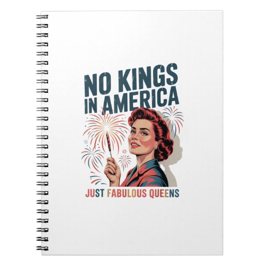 Carnet No Kings In America Fabulous Queens Pride 2025 Des (Devant)