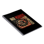 Carnet No Kings In America Patriotic Grunge Classic Vinta (Côté Droit)