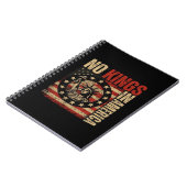 Carnet No Kings In America Patriotic Grunge Classic Vinta (Côté gauche)
