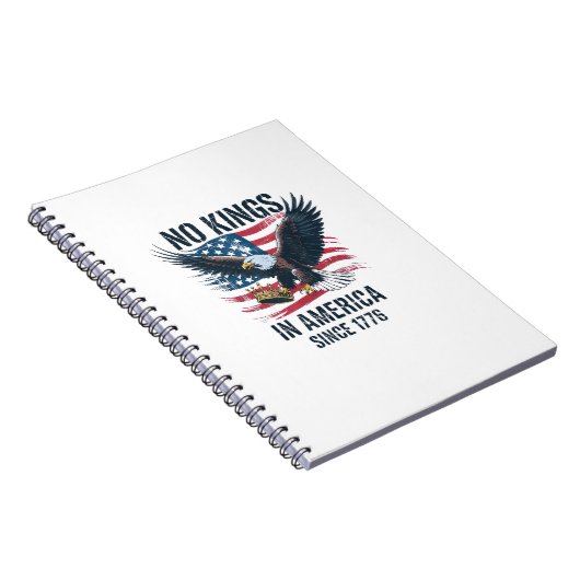 Carnet No Kings In America Since 1776 Minimal Clean (Côté Droit)