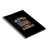 Carnet No Kings In America Since 1776  Oligarchy Patrioti (Côté Droit)