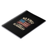 Carnet No Kings In America Since 1776  Oligarchy Patrioti (Côté gauche)