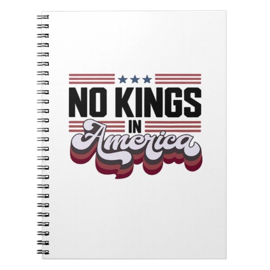 Carnet No Kings In America USA Retro Classic (Devant)