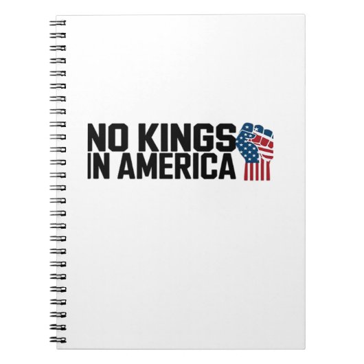 Carnet No Kings In America USA Vintage Graphic (Devant)
