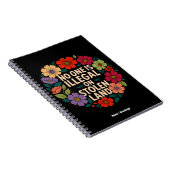 Carnet No One Is Illegal on Stolen Land Indigenous Pride (Côté Droit)