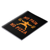 Carnet No Pain, No Pizza - Carbes - Amusant Entraînement  (Côté gauche)