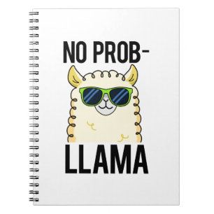 Carnet No-Prob-Llama Drôle Cool Llama Pun