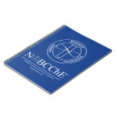 Carnet NOBCChE Bleu Spiral Note - Logo blanc (Côté gauche)