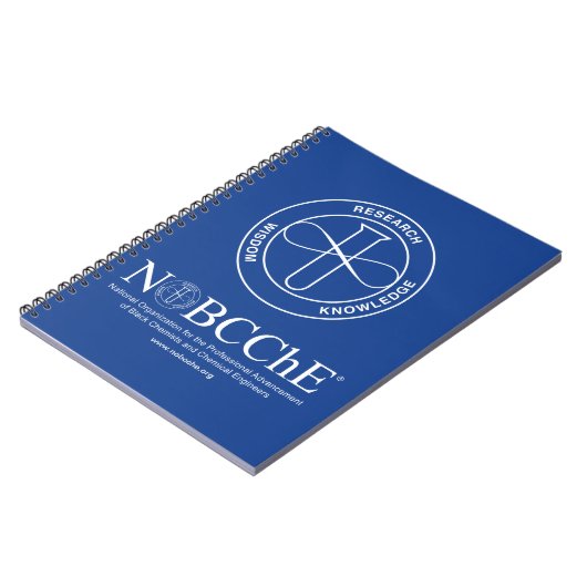 Carnet NOBCChE Bleu Spiral Note - Logo blanc (Côté gauche)