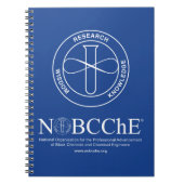Carnet NOBCChE Bleu Spiral Note - Logo blanc (Devant)