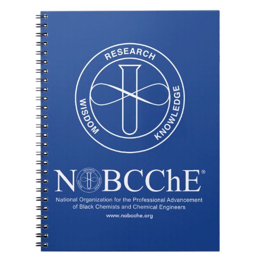 Carnet NOBCChE Bleu Spiral Note - Logo blanc (Devant)