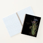 Carnet Noble Shoubu : Style Maki-e Iris et Or (Intérieur)