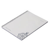 Carnet Nocturnal Study dark academia compass   (Côté gauche)