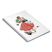 Carnet Noël 1950 Vintage Lady (Côté Droit)
