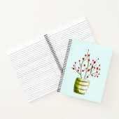 Carnet Noël à l'aquarelle de Red Berries (Intérieur)