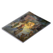 Carnet Noël ancien avec la visite des Mages (Côté gauche)