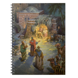 Carnet Noël ancien avec la visite des Mages