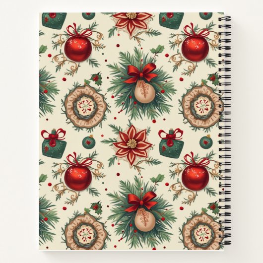 Carnet noël anniversaire de la conception de la note (Dos)