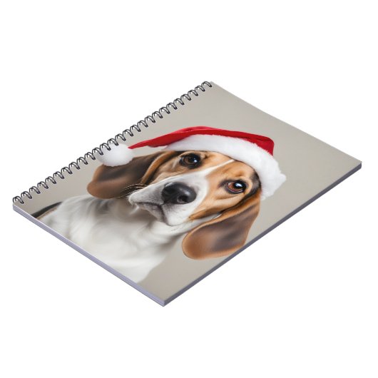 Carnet Noël beagle (Côté gauche)