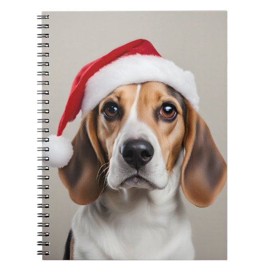Carnet Noël beagle (Devant)