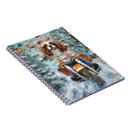 Carnet Noël Cavalier King Charles Spaniel (Côté Droit)