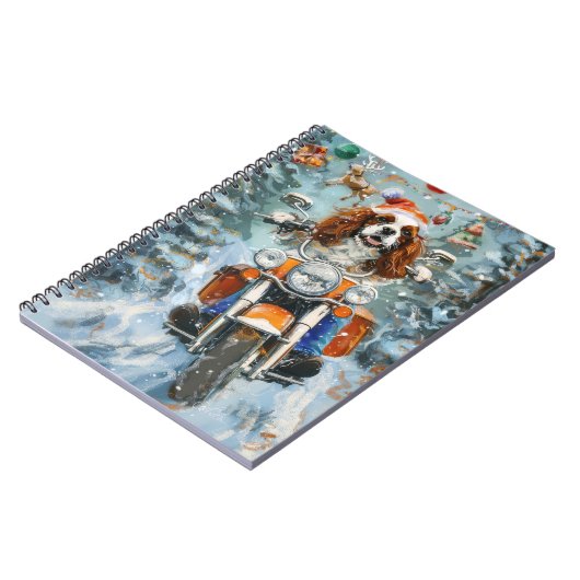 Carnet Noël Cavalier King Charles Spaniel (Côté gauche)