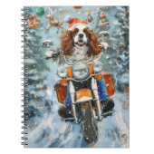 Carnet Noël Cavalier King Charles Spaniel (Devant)