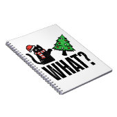 Carnet Noël Chat Tipping Xmas Tree Drôle (Côté Droit)