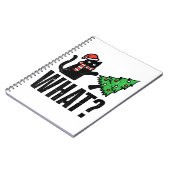 Carnet Noël Chat Tipping Xmas Tree Drôle (Côté gauche)