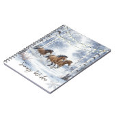 Carnet Noël Cheval Rustique (Côté gauche)