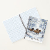 Carnet Noël Cheval Rustique (Intérieur)
