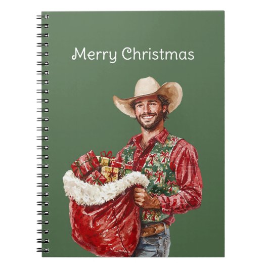 Carnet Noël Cowboy Occidental (Devant)